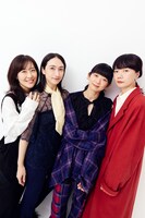 「リンダ リンダ リンダ 4K」合同取材会の様子。左から前田亜季、香椎由宇、関根史織、ペ・ドゥナ
