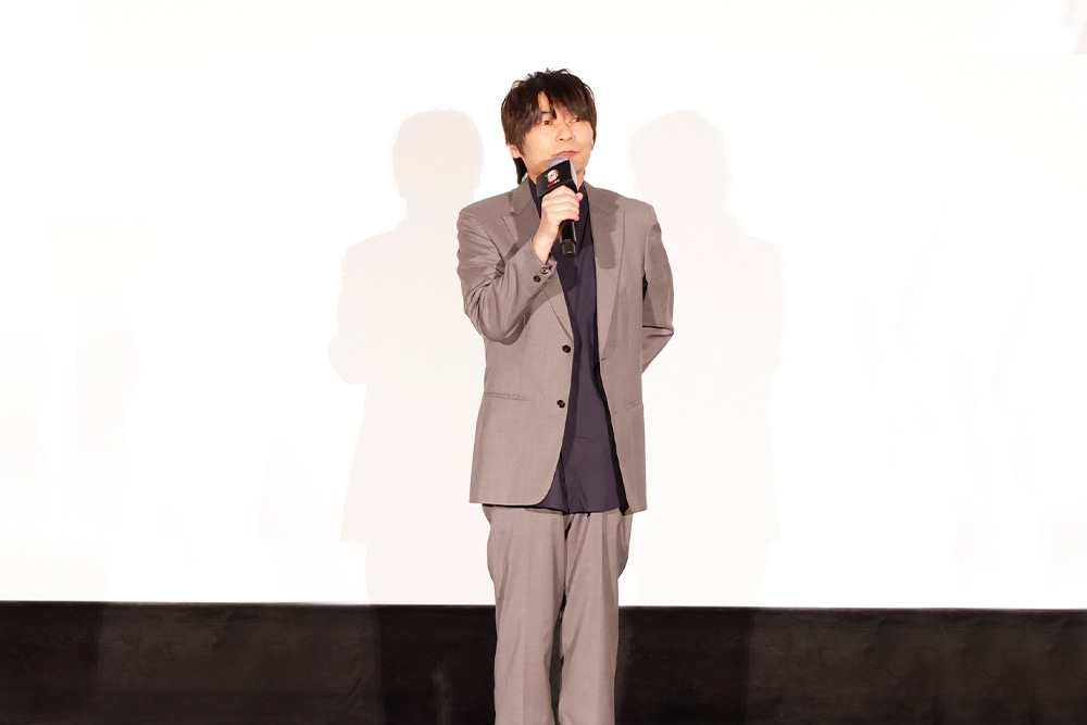 石田彰が猗窩座への真摯な思い明かす、「鬼滅の刃」舞台挨拶に中村悠一・Lynnと登壇