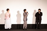 左からLynn、石田彰、中村悠一