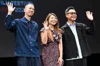 左からチョウ・マンユー、香港特別行政区政府 駐東京経済貿易代表部 首席代表のウィンサム・アウ、ジョナサン・リー