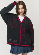 タイトル ロゴ｜ウォッシャブルジャカードカーディガン（7900円）