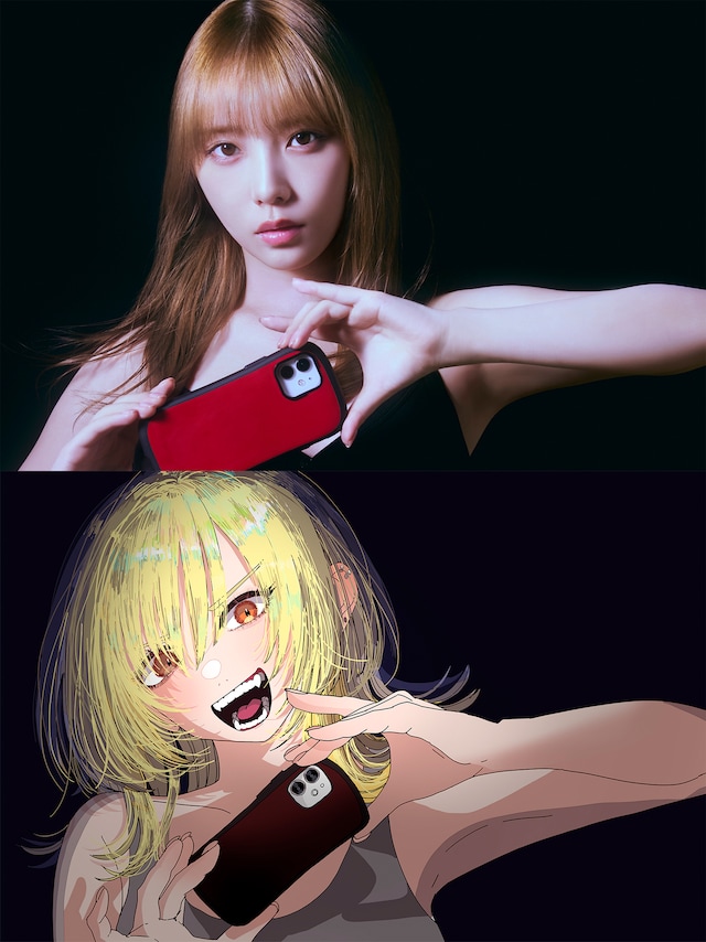 ドラマ「死ぬまでバズってろ!!」主演の与田祐希（上段）と、原作マンガの主人公・浅野加菜子 / タパ子（下段）