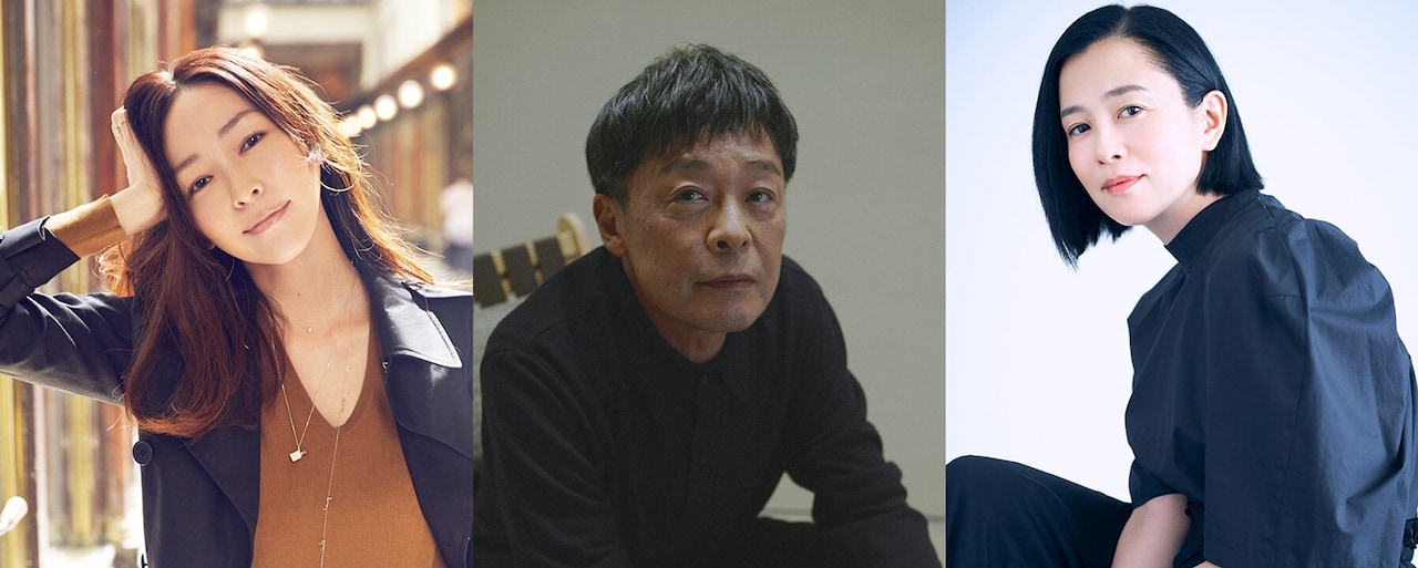 左から麻生久美子、光石研、坂井真紀
