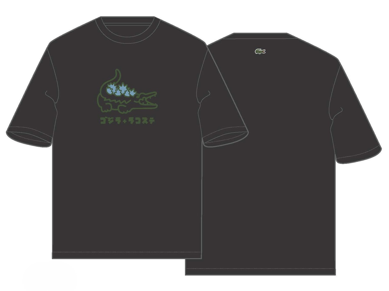 ゴジラ✕ラコステ　tシャツ　Lサイズ ラコステ ゴジラ コラボ Lサイズ LACOSTE Tシャツ - メルカリ
