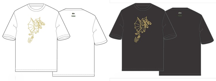 キングギドラTシャツ（各税込1万4300円） - ゴジラ×ラコステのアパレル 