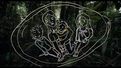 「空から墜ちた子供たち：40日間の密林サバイバル」場面写真