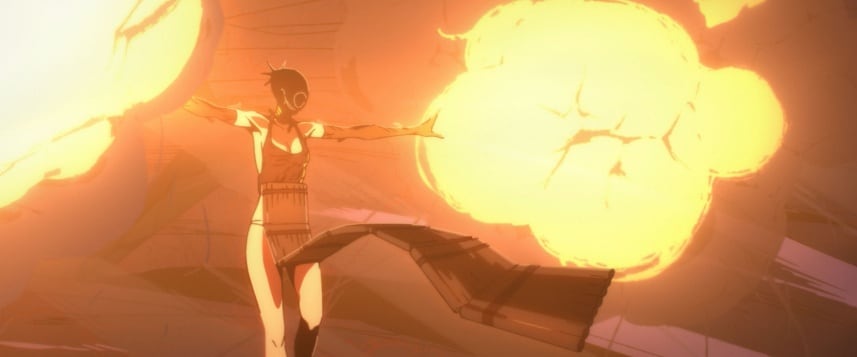 劇場版「チェンソーマン レゼ篇」でチェンソーマンの前に立ちはだかる航空爆弾のような頭を持つ悪魔・ボム。自身の体の一部を自由に爆破する能力を持ち、爆風で高速移動することも可能