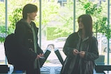 映画「君が最後に遺した歌」より、道枝駿佑演じる水嶋春人(左)と生見愛瑠演じる遠坂綾音(右) ©2026『君が最後に遺した歌』製作委員会