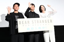 映画「Dear Stranger／ディア・ストレンジャー」初日舞台挨拶の様子。左から真利子哲也、西島秀俊、グイ・ルンメイ（桂綸鎂）