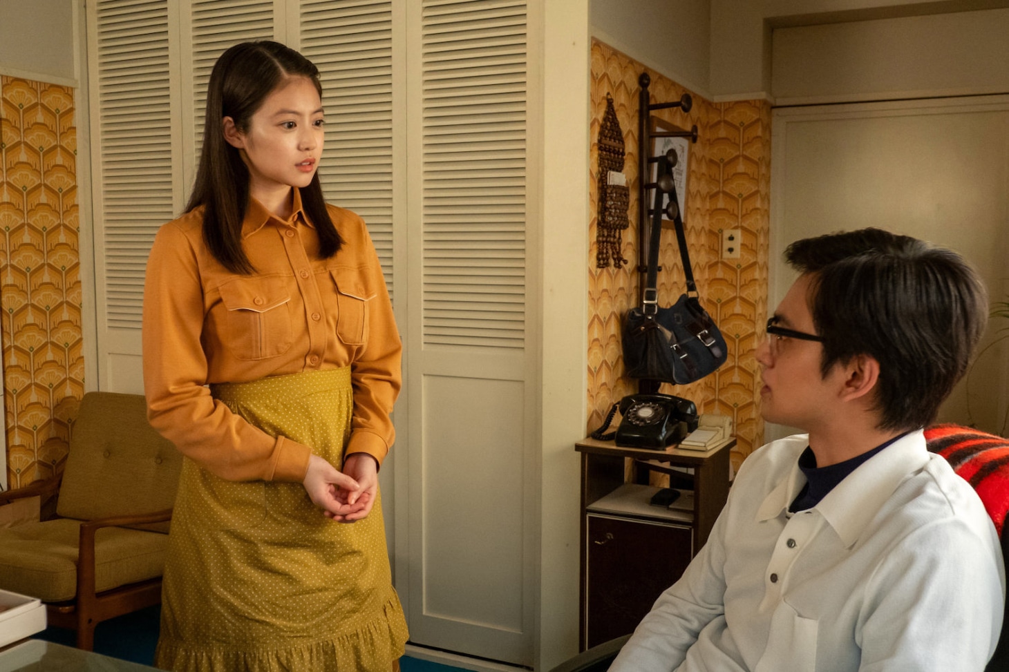 「あんぱん」場面写真。左から今田美桜演じるのぶ、北村匠海演じる柳井嵩