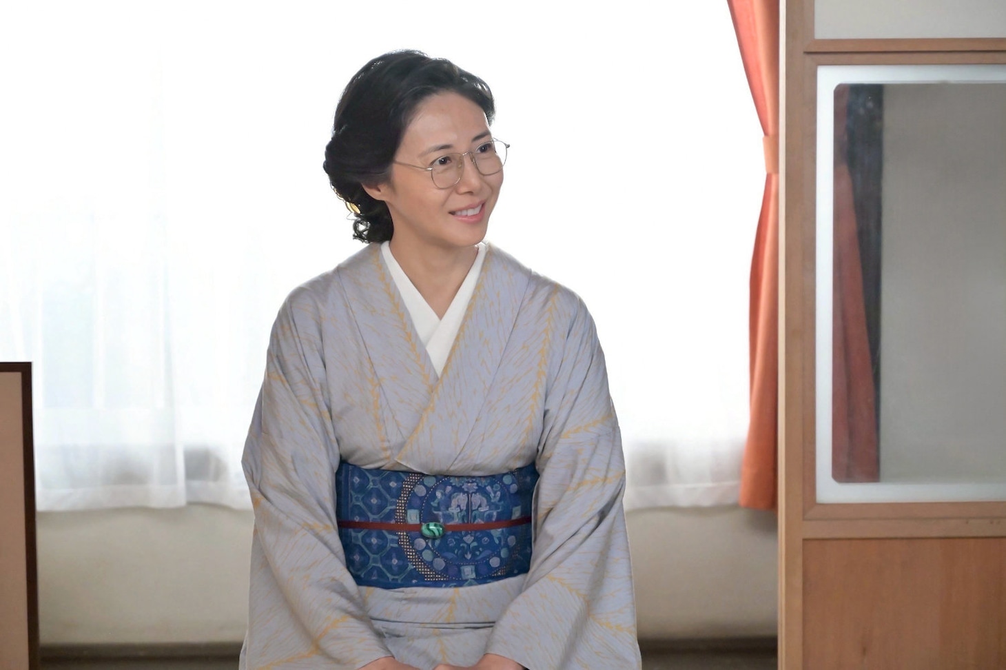 「あんぱん」場面写真。松嶋菜々子演じる登美子