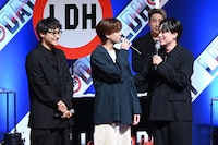 左から小森隼、中島颯太、EXILE TETSUYA