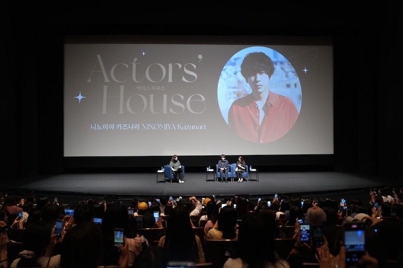 第30回釜山国際映画祭「アクターズハウス」にて、撮影タイムの様子