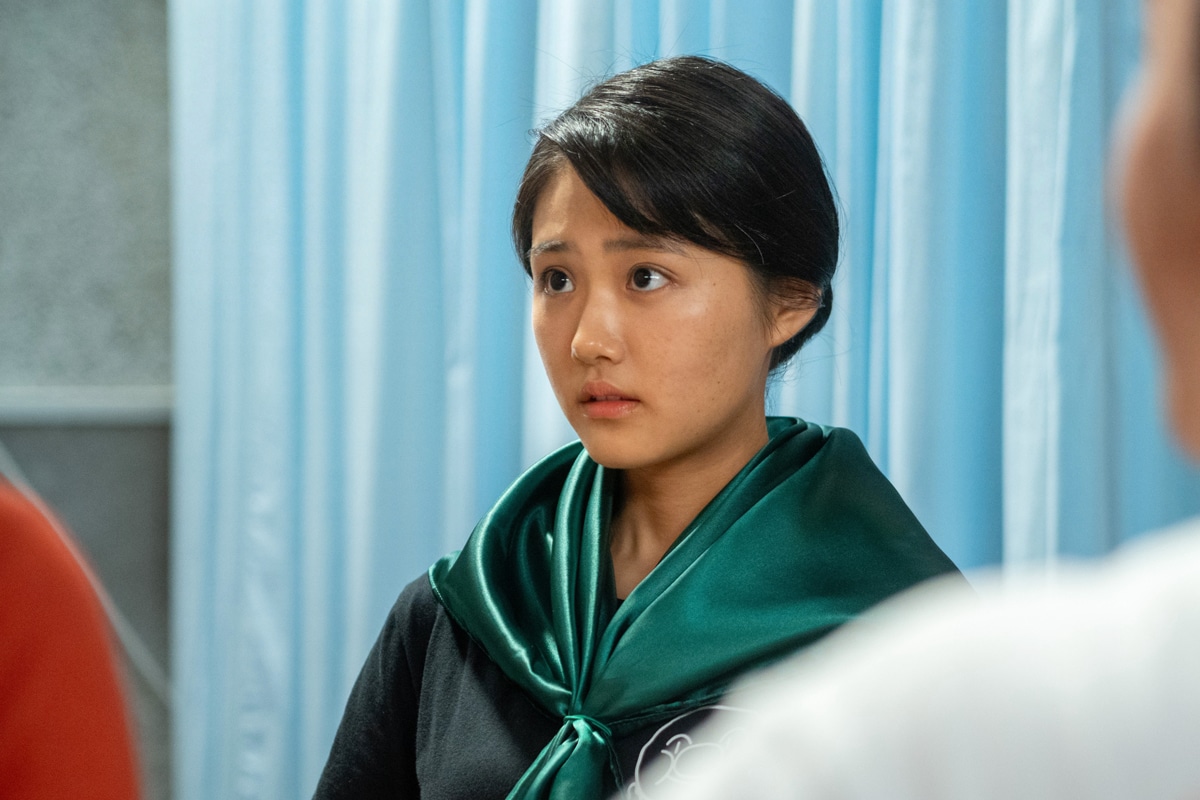 連続テレビ小説「あんぱん」特別編 スピンオフドラマ第2回「メイコの初舞台」の場面写真。原菜乃華演じるメイコ
