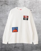 天使の悪魔 ロングスリーブ Tシャツ 表（税込8800円 / ホワイト / S、M、L、XL）