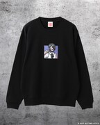 レゼ「ばあ」クルースウェット 表（税込1万4300円 / ブラック / S、M、L、XL）
