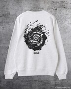 台風の悪魔 クルースウェット 裏（税込1万4300円 / アッシュ / S、M、L、XL）