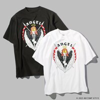 劇場版「チェンソーマン レゼ篇」ナタリーストアオリジナルTシャツ。カラーはスミクロとホワイトの2色（税込7150円）