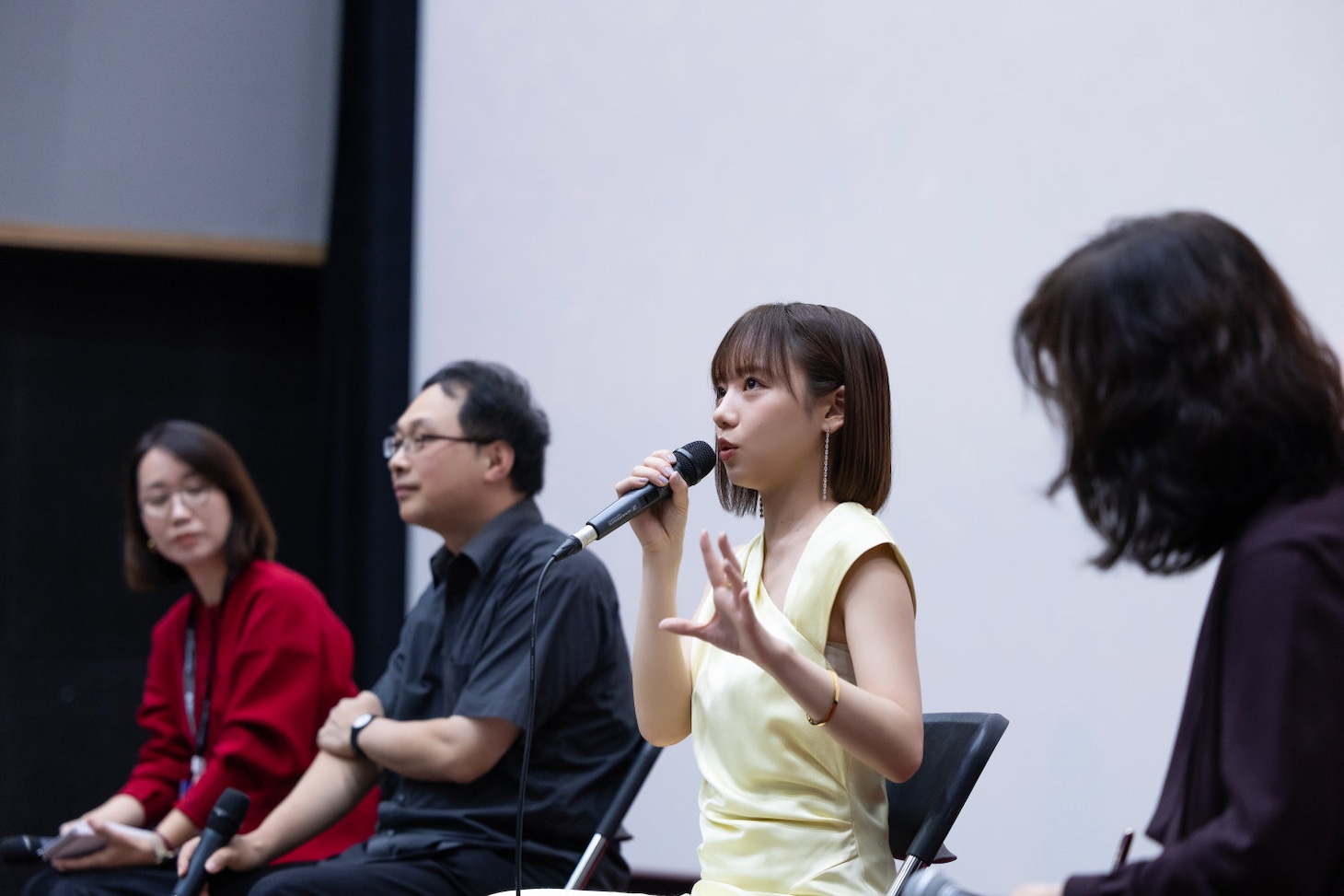 第30回釜山国際映画祭での「恋愛裁判」舞台挨拶の様子