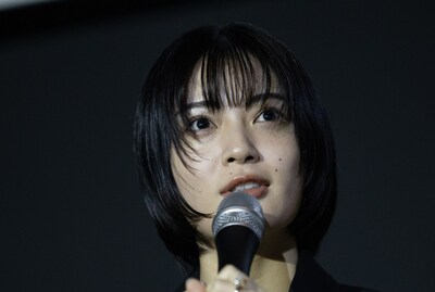第30回釜山国際映画祭での「万事快調＜オール・グリーンズ＞」ワールドプレミア舞台挨拶に登壇した吉田美月喜