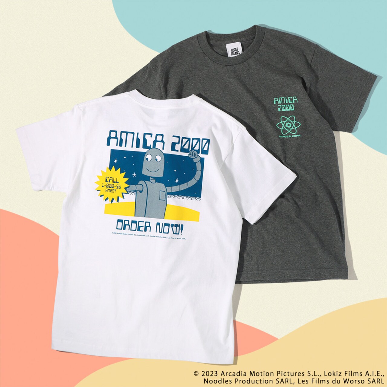 ロボット・ドリームズ」オリジナルグッズがナタリーストアに！Tシャツ