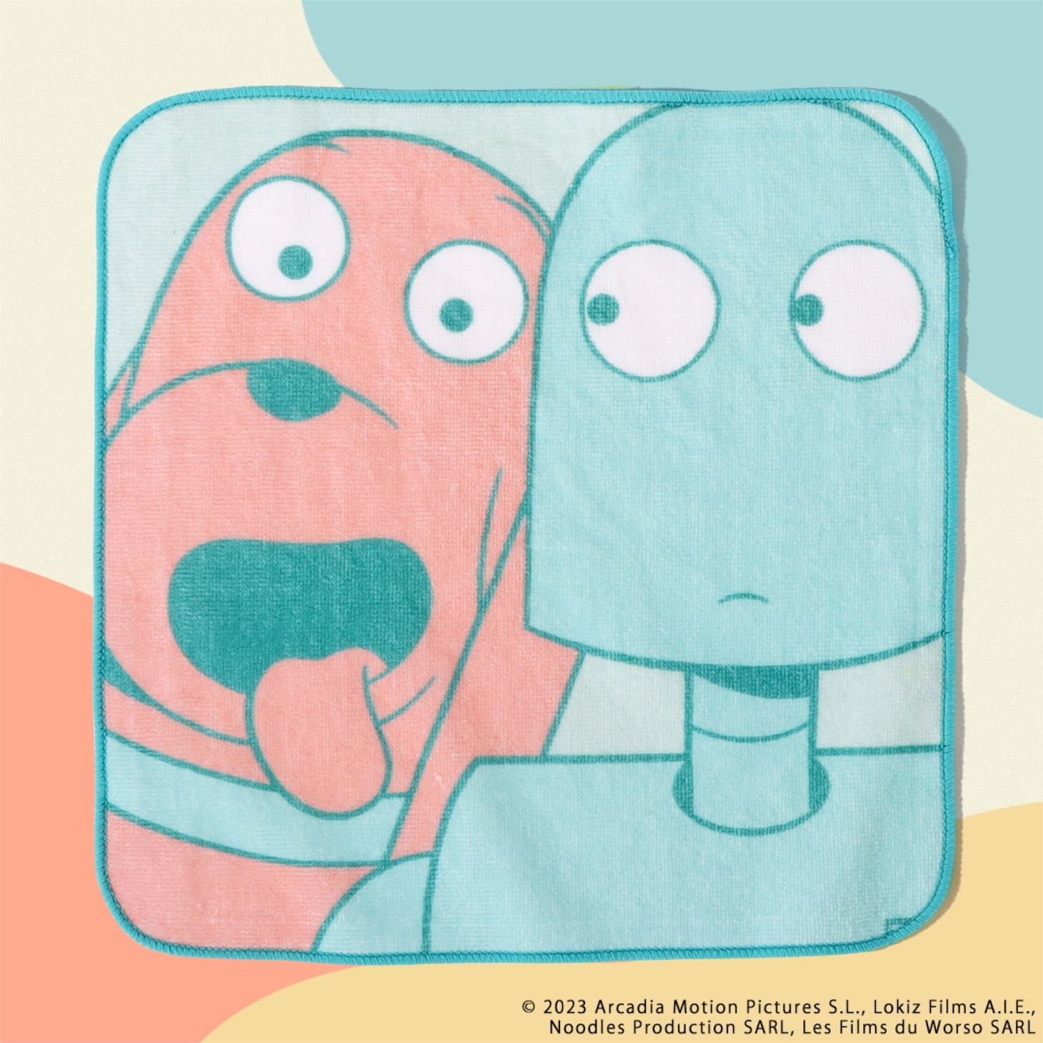 映画「ロボット・ドリームズ」ドッグ&ロボット タオルハンカチ（税込1430円）