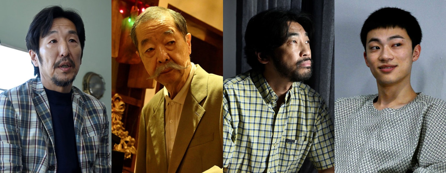 左から黒田大輔、綾田俊樹、山本浩司、栗原颯人