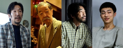 左から黒田大輔、綾田俊樹、山本浩司、栗原颯人