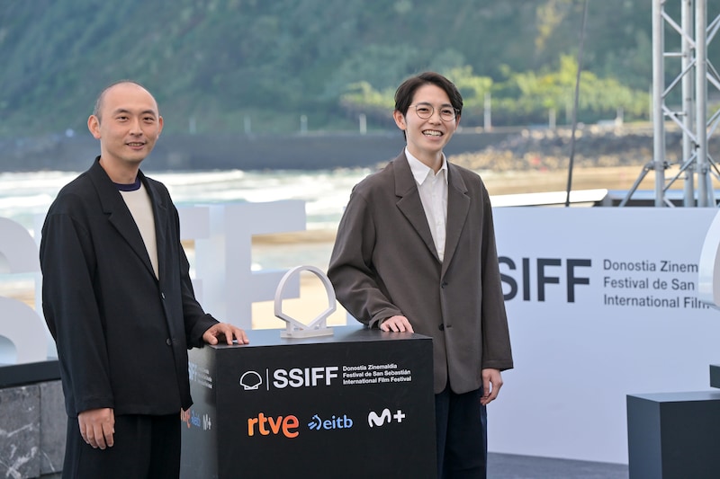 第73回サンセバスチャン国際映画祭に参加した関友太郎（左）、平瀬謙太朗（右）