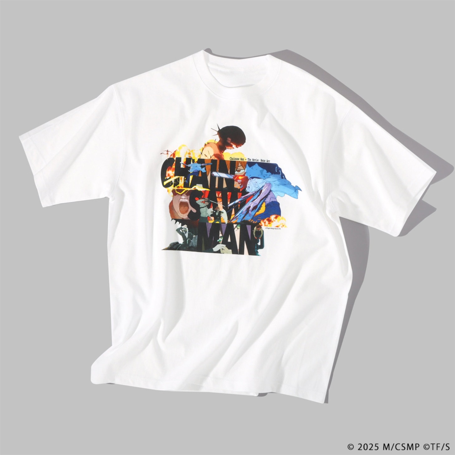 劇場版「チェンソーマン レゼ篇」ナタリーストアによるオリジナルTシャツ第2弾・Q-TA（ホワイト / 税込7150円）