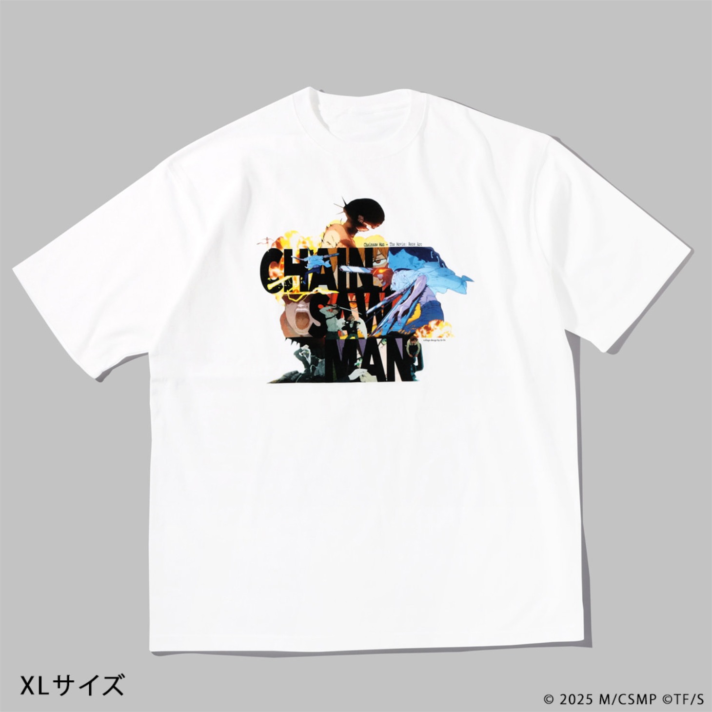 劇場版「チェンソーマン レゼ篇」ナタリーストアによるオリジナルTシャツ第2弾・Q-TA（ホワイト / XL / 税込7150円）
