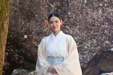 映画「男神」メイキング写真。夏子を演じた彩凪翔