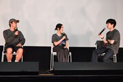 「奥山由之オールナイト」トークイベントの様子。左から仲野太賀、広瀬すず、奥山由之