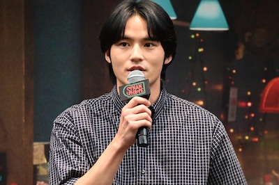 ドラマ「シナントロープ」記者会見に登壇した水上恒司