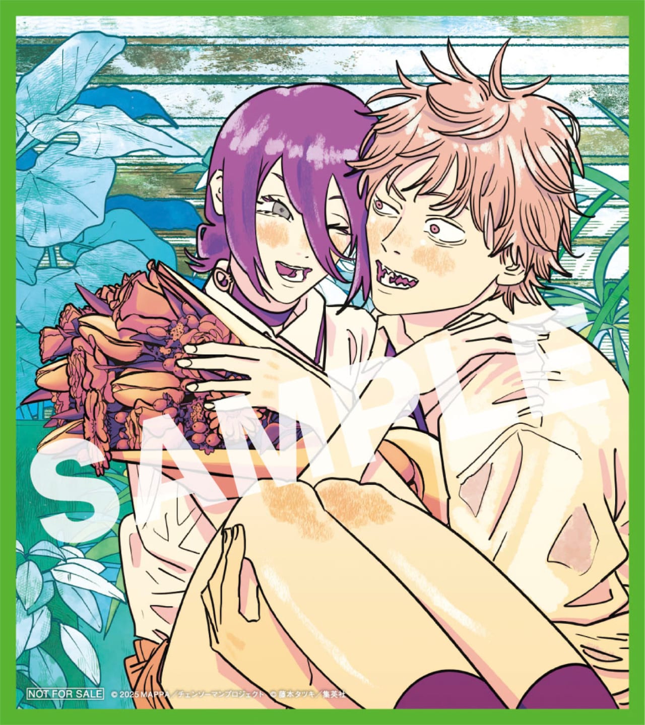 チェンソーマン 劇場版レゼ編 入場者特典第2弾 ミニ色紙風カード 4点セット② 劇場版 チェンソーマン レゼ編 入場者プレゼント 第2弾 ミニ色紙