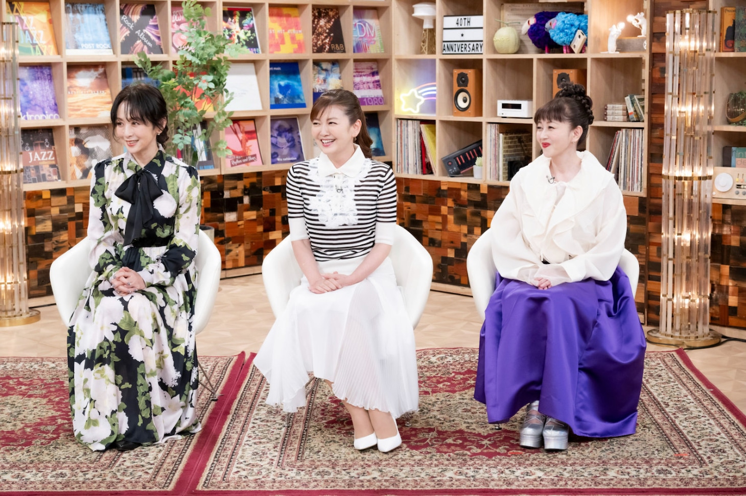 「SONGS」にゲスト出演した斉藤由貴（左）、南野陽子（中央）、浅香唯（右）
