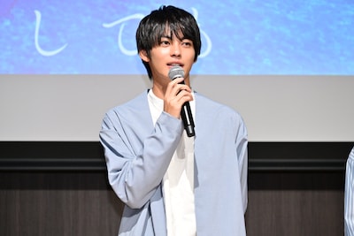 「すべての恋が終わるとしても」制作発表会見に出席した神尾楓珠