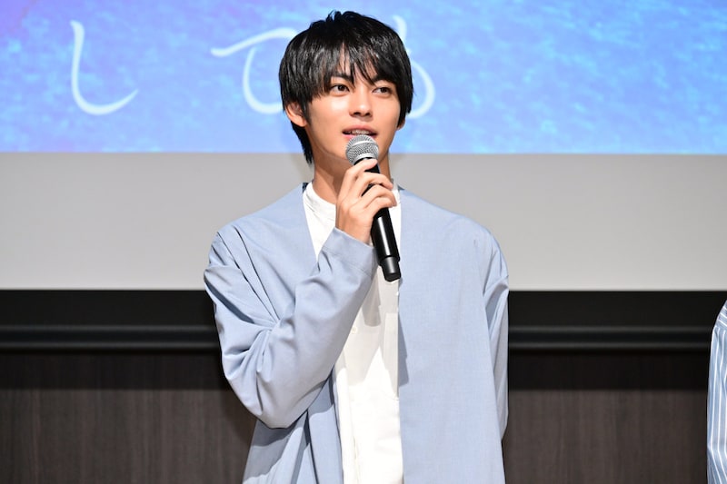 「すべての恋が終わるとしても」制作発表会見に出席した神尾楓珠