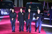 左から染谷将太、坂東龍汰、寛一郎、永井聡