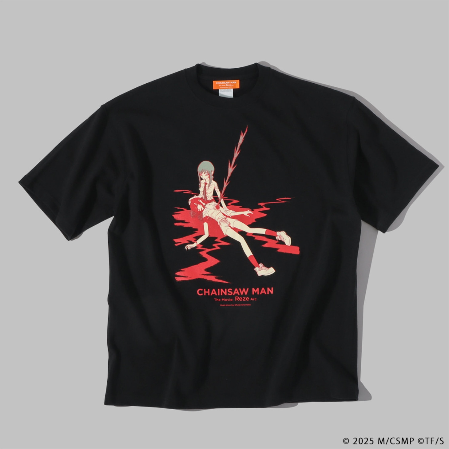 劇場版「チェンソーマン レゼ篇」ナタリーストアによるオリジナルTシャツ第3弾・榎本俊二（ブラック / 税込7150円）