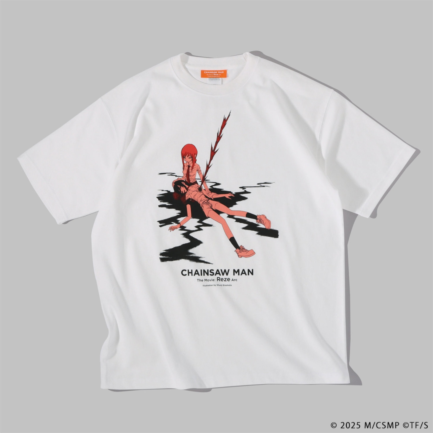 劇場版「チェンソーマン レゼ篇」ナタリーストアによるオリジナルTシャツ第3弾・榎本俊二（ホワイト / 税込7150円）