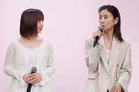 火ドラ★イレブン「娘の命を奪ったヤツを殺すのは罪ですか？」制作発表会見より、左から齊藤京子、水野美紀