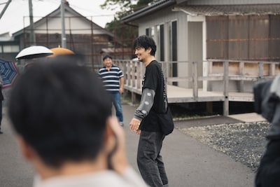 「cinema bird in 石川県奥能登」での仮設住宅訪問の様子