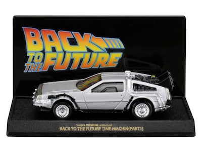 トミカプレミアムunlimited「BACK TO THE FUTURE 40th Anniversary Collection」より、「バック・トゥ・ザ・フューチャー」のタイムマシン（トミカ）