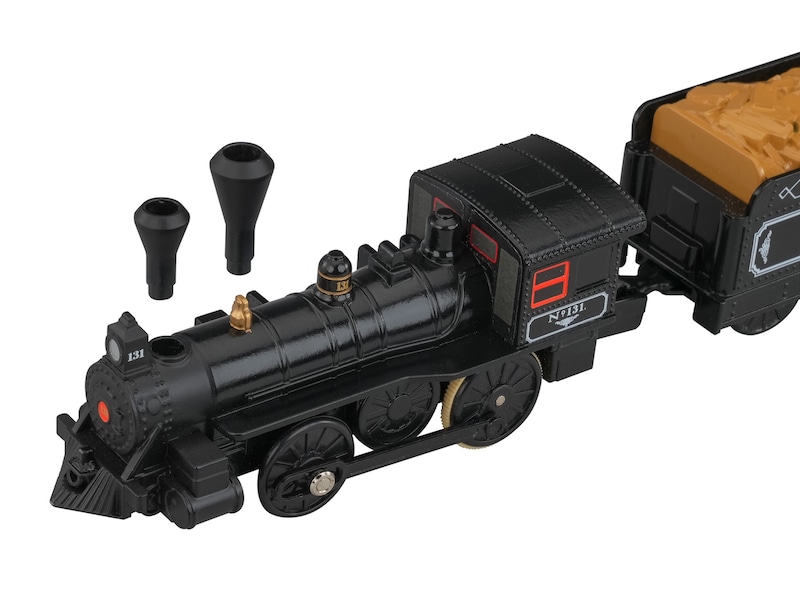 煙突パーツは大・小のツータイプ仕様。トンネルや橋脚もロータイプで走行可能