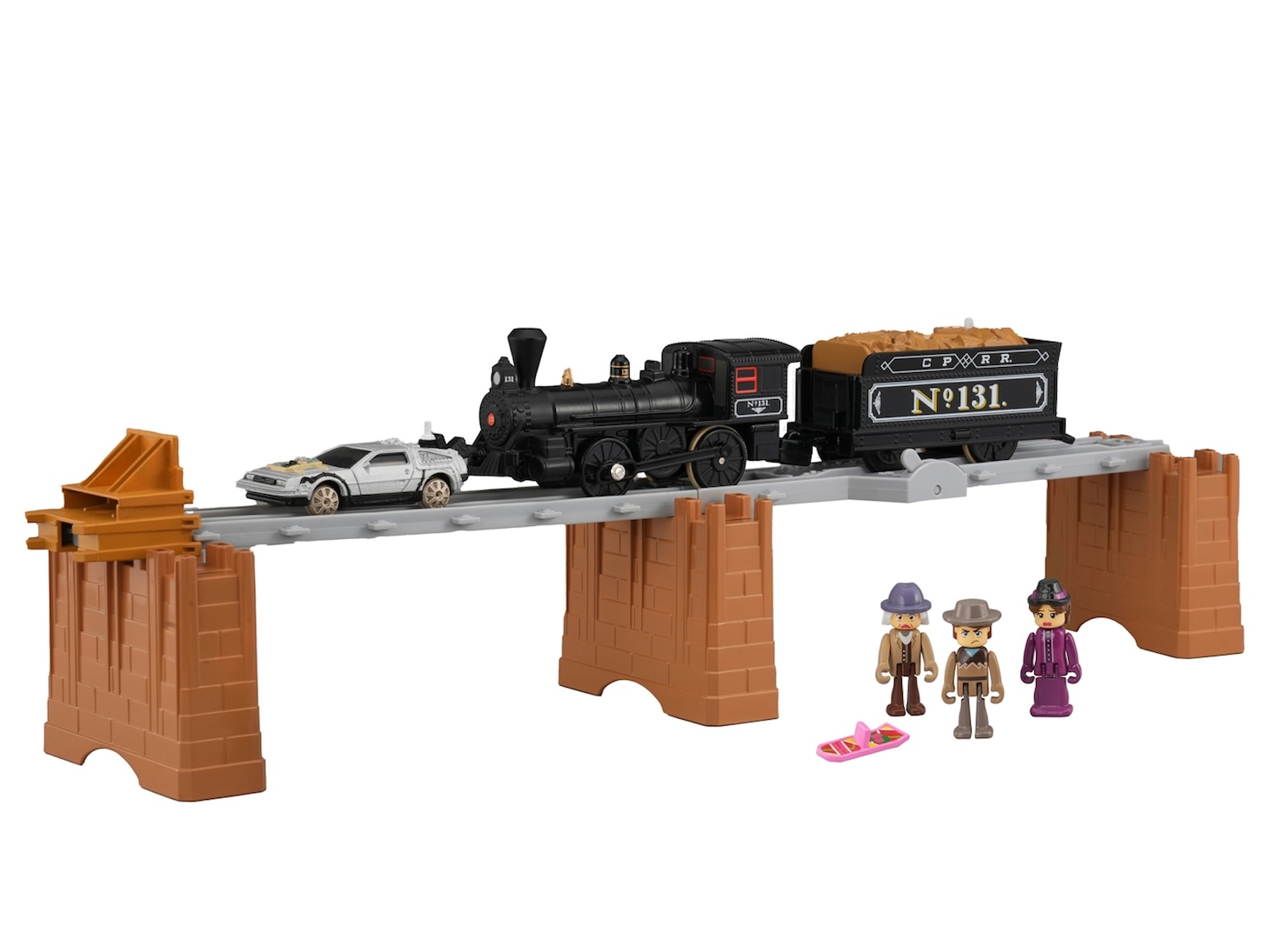 タカラトミー「プラレール バック・トゥ・ザ・フューチャーPART3 蒸気機関車131号＆タイムマシン」のイメージ
