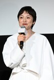 「映画 すみっコぐらし 空の王国とふたりのコ」舞台挨拶付きおひろめ試写会に登壇した本上まなみ