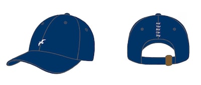 「きみの鳥はうたえる」オリジナルグッズのキャップ