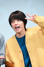 ドラマ「ぼくたちん家」第1話完成披露試写会に登壇した手越祐也