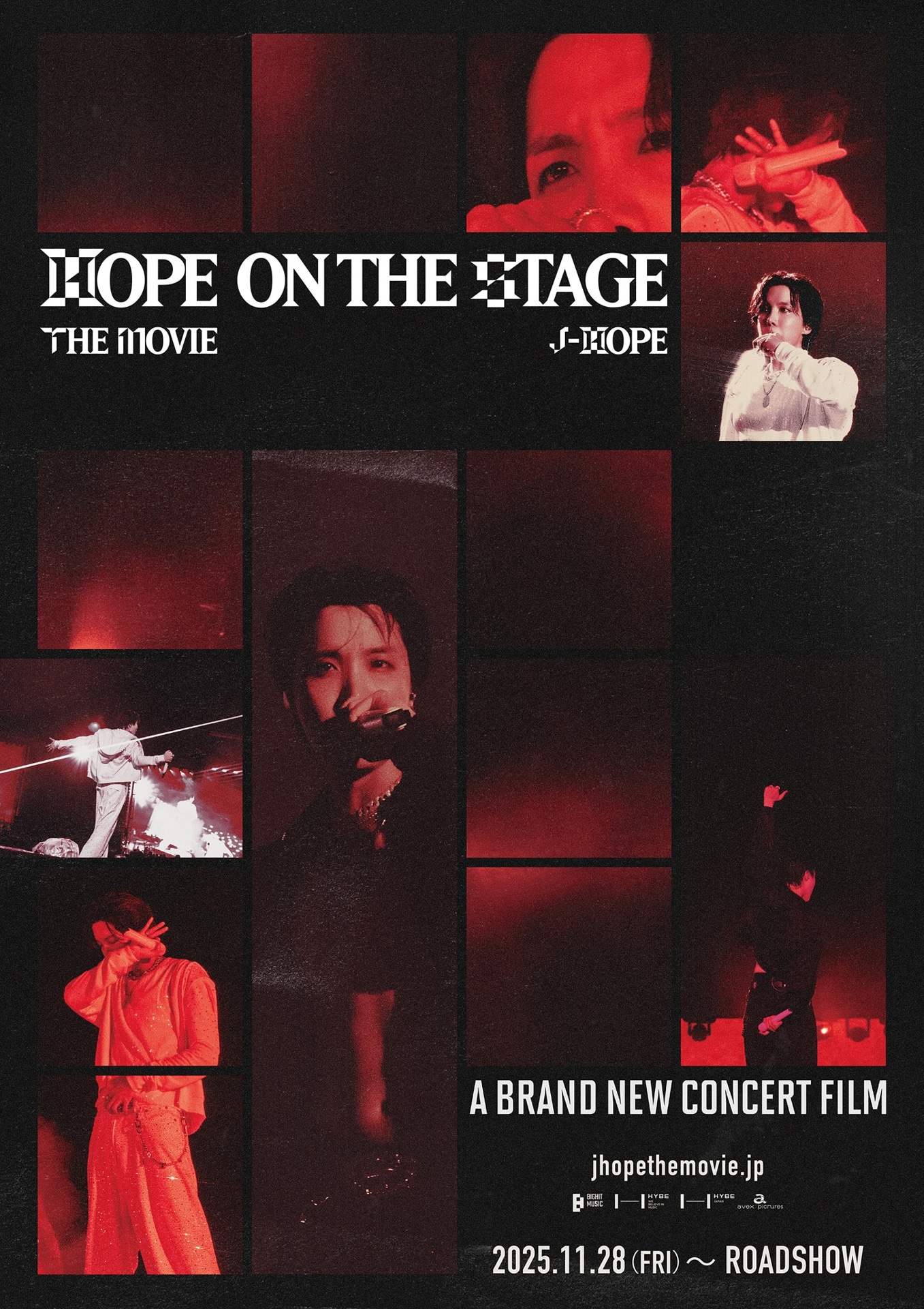 「j-hope Tour 'HOPE ON THE STAGE' THE MOVIE」ポスタービジュアル